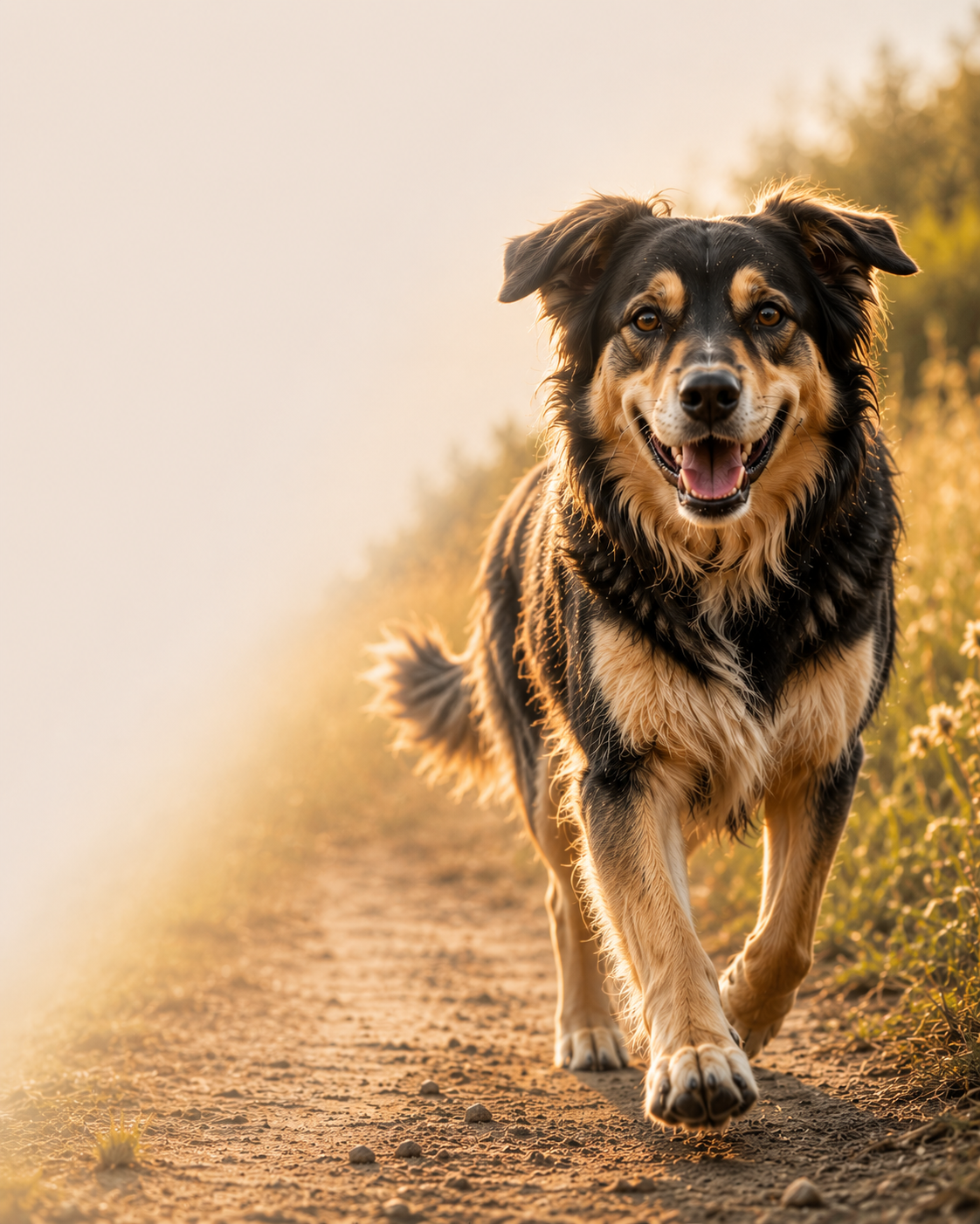 Entspannter Hund