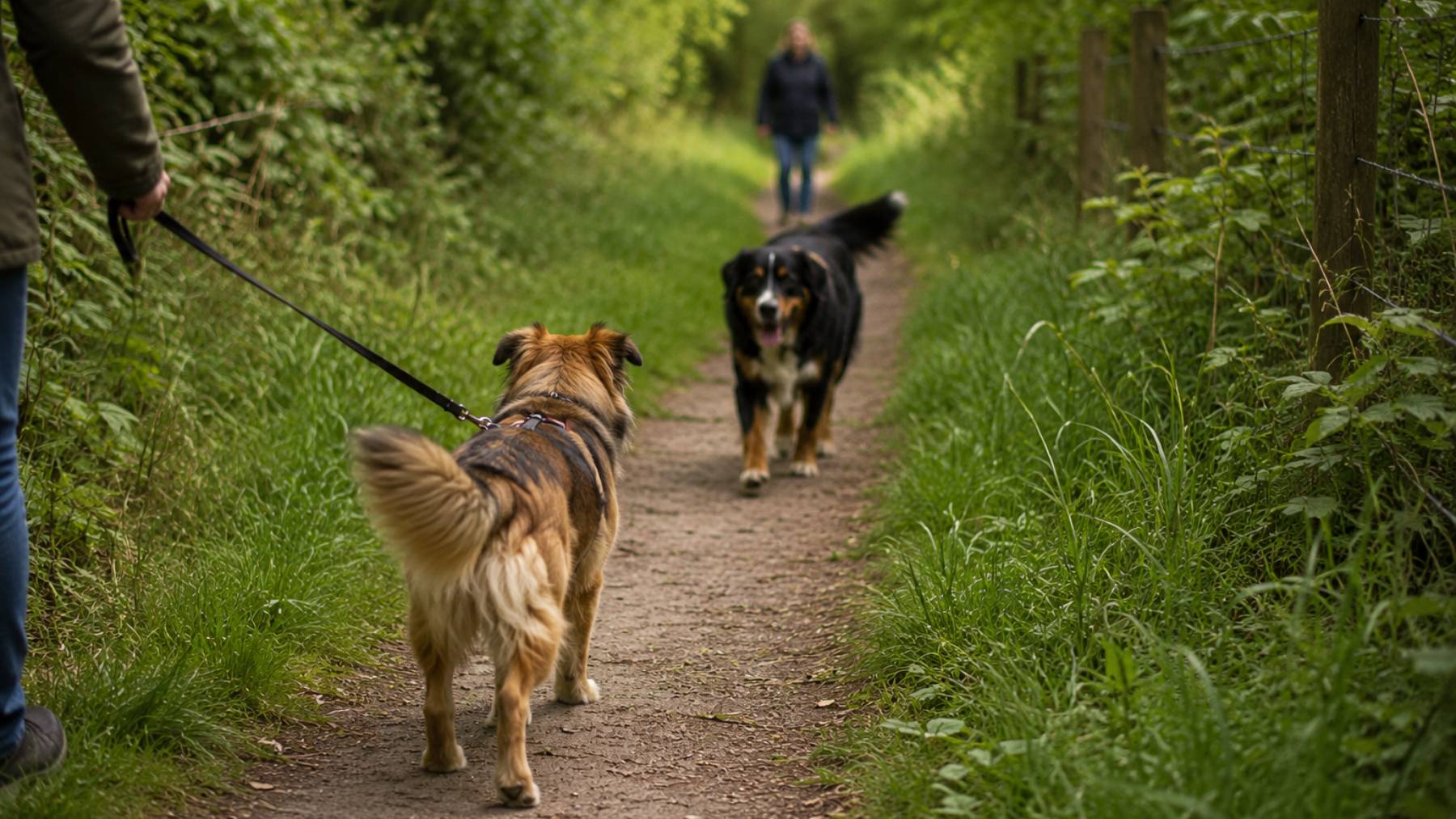Frontale Hundebegegnungen sind häufig problematisch